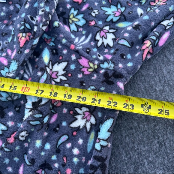 Vera Bradley Lightweight Fleece Hooded Bath Robe Bonbon Ditsy Pattern S/M Floral - Picture 4 of 10